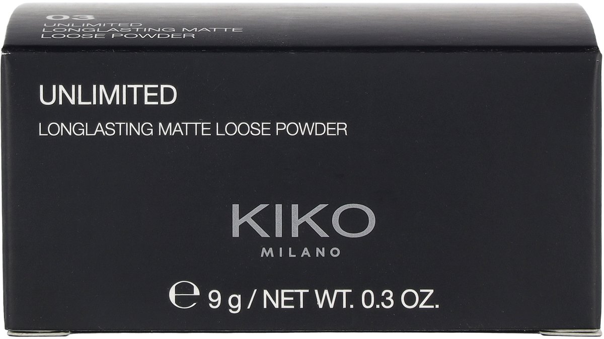 Kiko Milano Unlimited Long Lasting Matte Loose Powder 9 g - #03 Warm Beige