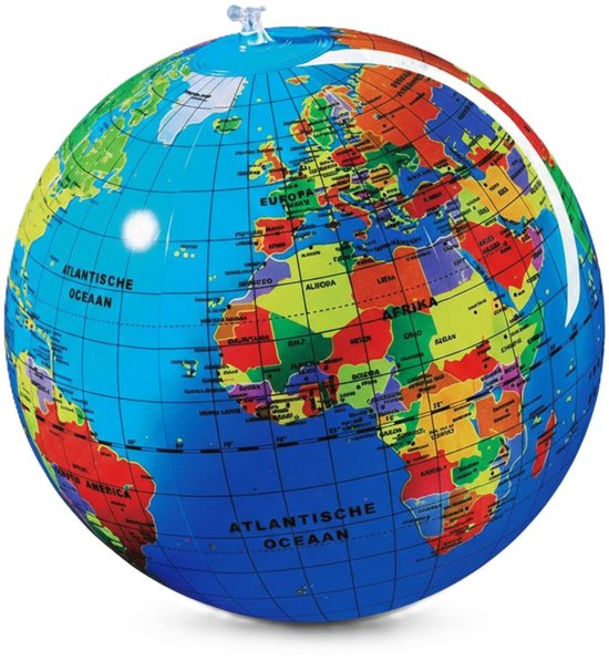 Caly Toys Globe - Opblaasbare Wereldbol - 30 cm - Nederlands