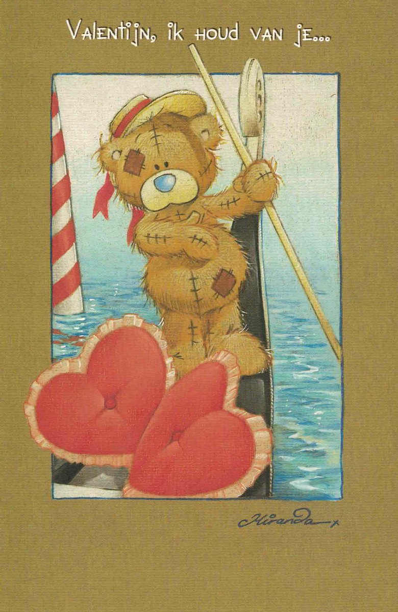Kaart Valentijn Me To You - wenskaart - liefde - valentijn - Me to You - hou van jou - love you - beertje - vintage