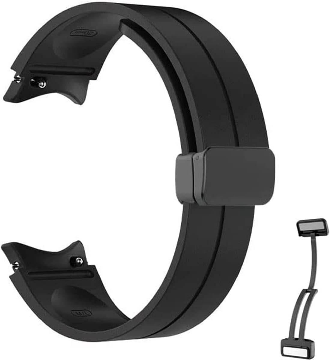 20mm Siliconen Horlogeband voor Galaxy Watch 7-FE-6-5-4-Classic - Snelsluiting