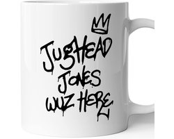 Grappige 'Wuz Here' Mok voor Fans van Jughead - Koffiemok Themax