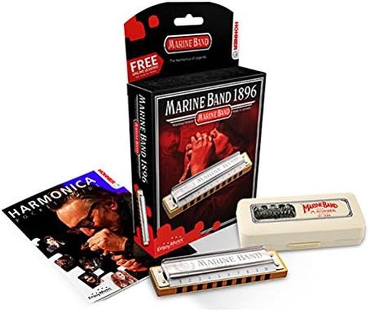 Diatonische Mondharmonica - 10 Gaten - Marine Band Stijl - Harmonisch Mineur (Re)