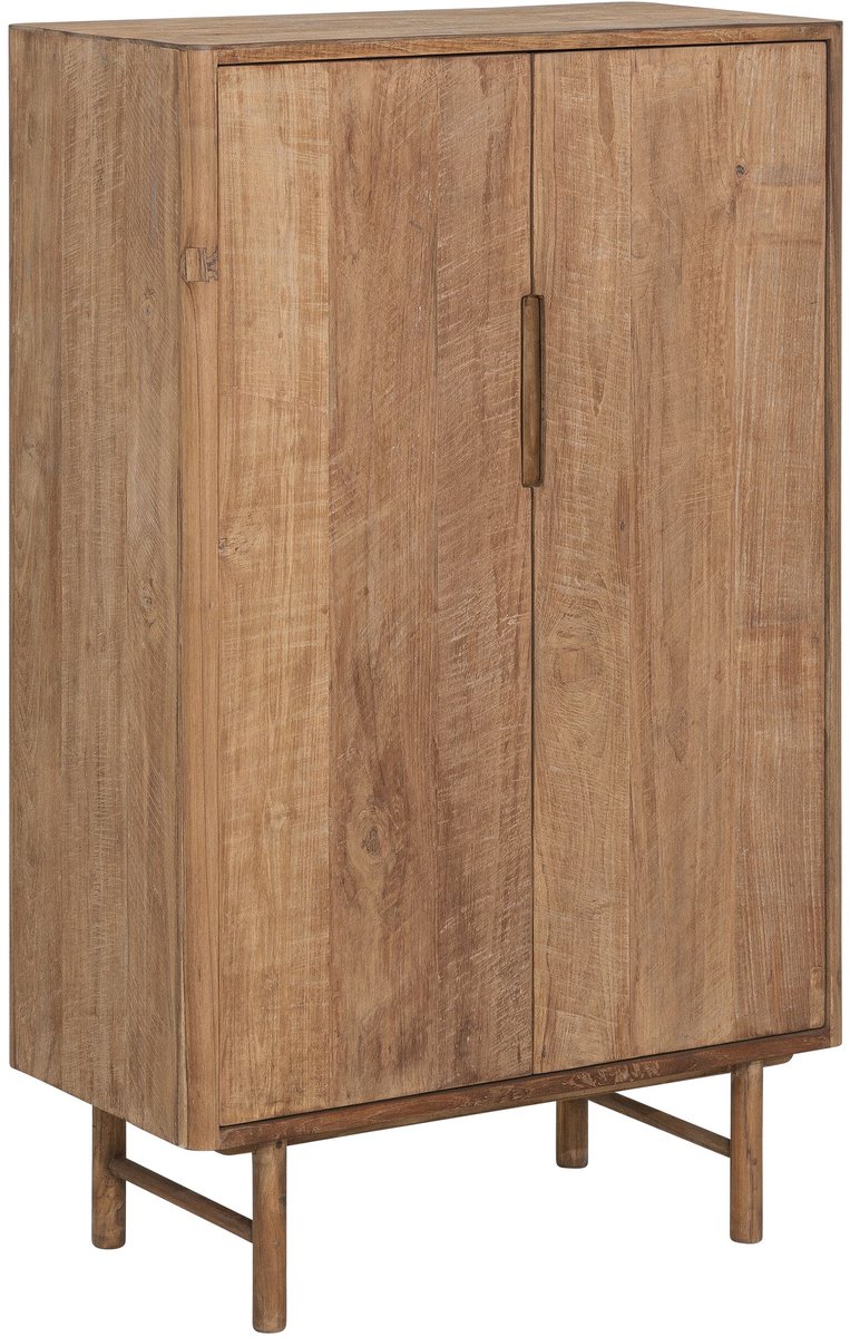 DTP Home Cupboard Bliss low, 2 doors,130x80x40 cm | TEAKWOOD top