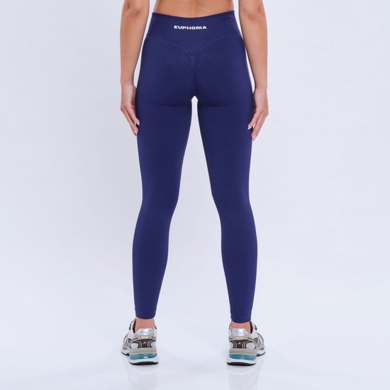 Euphoria Sportlegging Dames - Sportkleding Dames - Sportbroek Dames - Yoga Broek Dames - Indigo - Maat S — afbeelding 4
