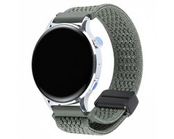 Nylon bandje - geschikt voor Garmin Vivoactive 4 / Venu 3 / Venu 2 / Forerunner 255 / Forerunner 265 / 570 (47mm) en Polar Vantage M / M2 / V3 / Grit X (Pro) - groen