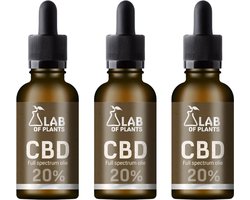 3 x CBD-olie 20% - Voordeelbundel – 3 x 10 ml – Premium kwaliteit – Full Spectrum