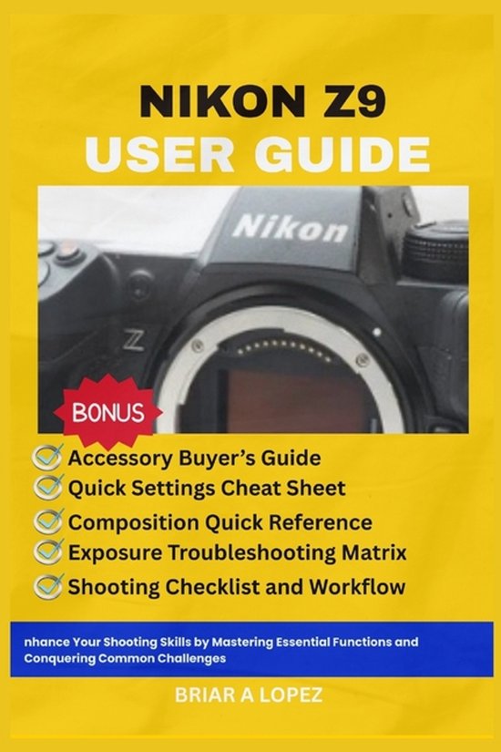 Nikon Z9 User Guide - cover
