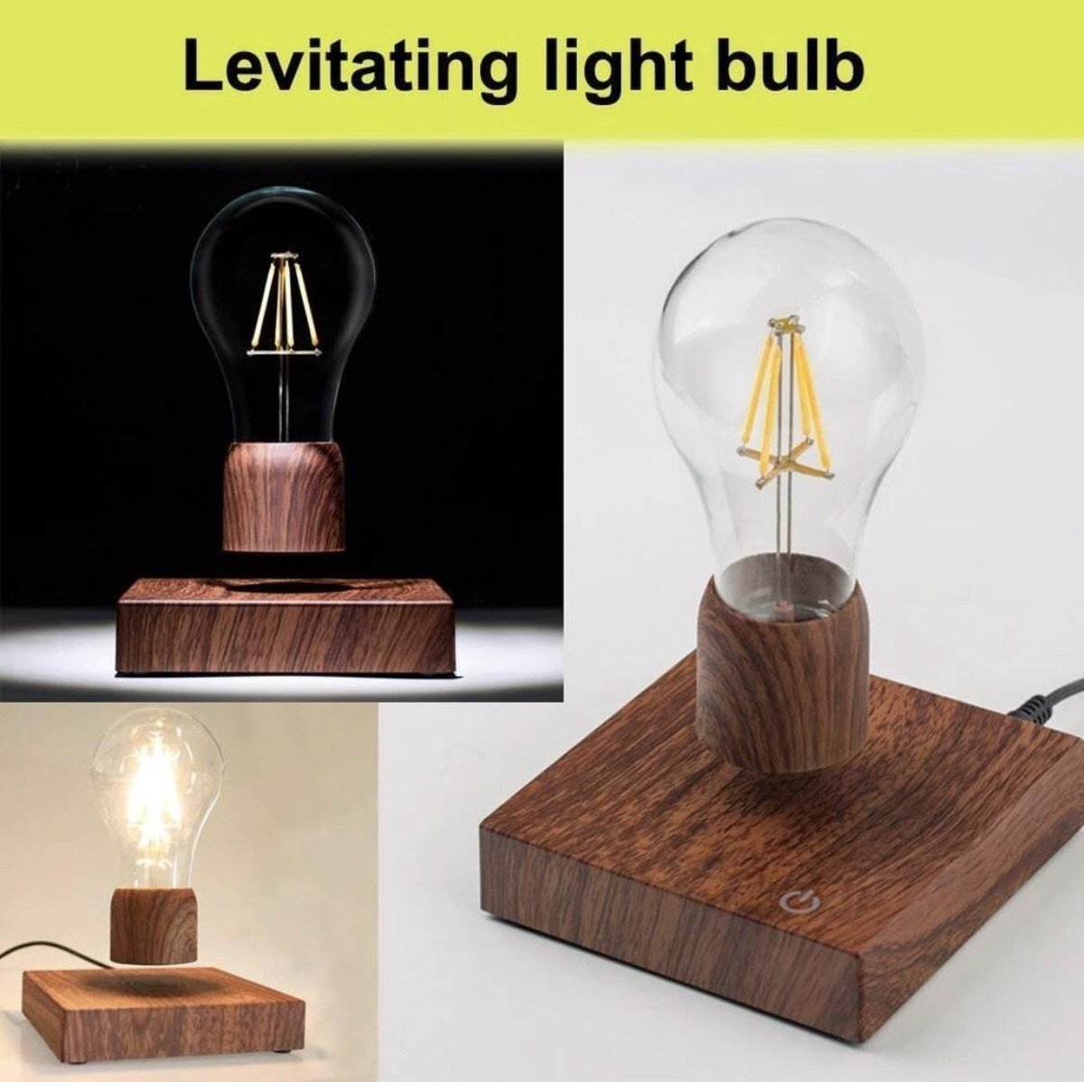Giotto Dibondon wonder schapen Zwevende LED lamp | Bureau lamp |Zwevende lamp | LED tafellamp | Magnetische  lamp |... | bol.com
