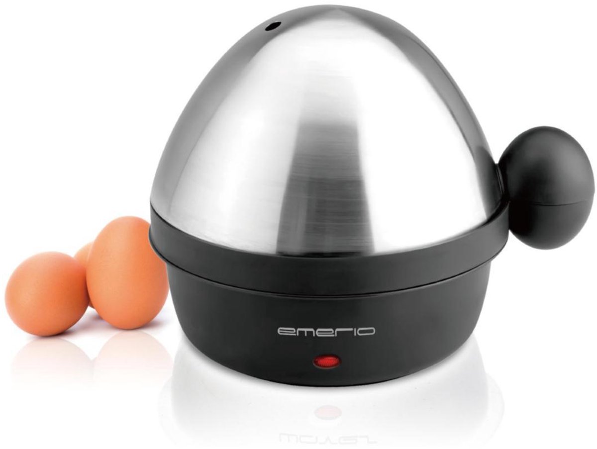 Emerio TM-1351 eierkoker 7 eieren 350 W Zwart, Roestvrijstaal