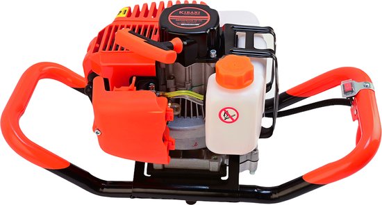 Kibani Grondboor 52cc benzine + Grondboren set 60 mm en 80 mm + Verlengstuk - Palenboor - Grondboor machine van Kibani — afbeelding 5