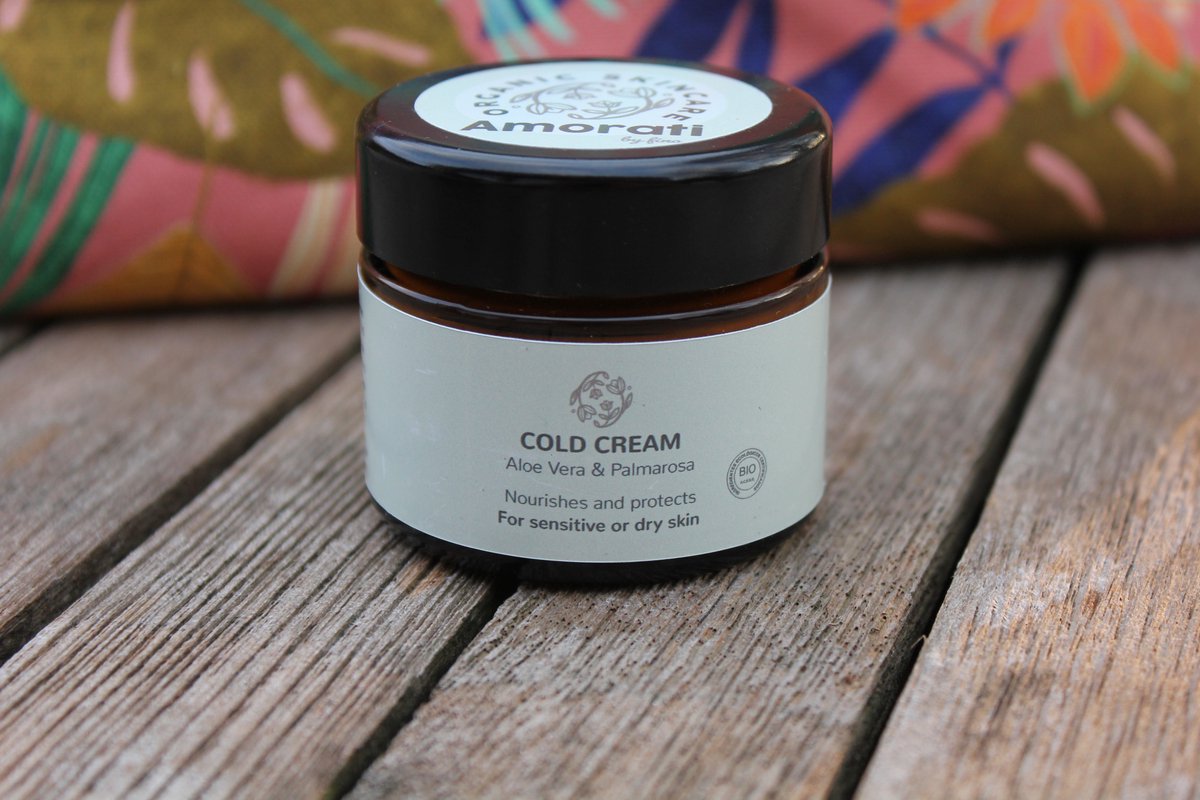Amorati Cold Cream BIO – Beschermt tegen Kou & Wind – Dermatologisch getest – Droge tot Zeer Droge Huid – 50 ml