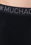 Zwarte Muchachomalo boxershort met subtiele logoband en stiksels.