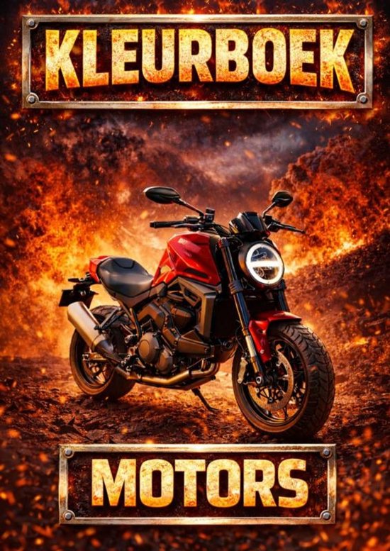 Kleurboek, Motors - cover