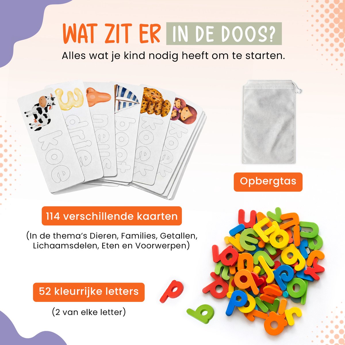 IntelliKids – Word een Spellingwonder | Leren Spellen & Lezen | Montessori Spellingsspel met Houten Letters | Educatief Alfabet Speelgoed 3 Jaar+ — afbeelding 4