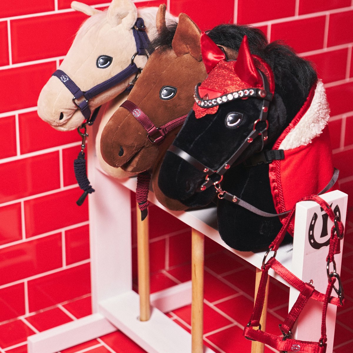 Relaxpets - Hobby Horse - Stal - Hout - Wit - Eikenhout