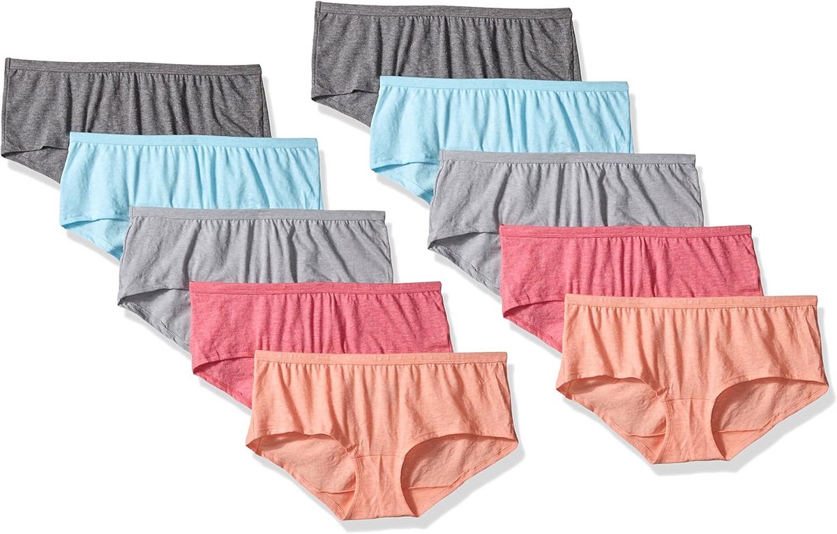 Dames Boyshorts - Comfortabele Microfiber Onderbroeken - 10 Stuks