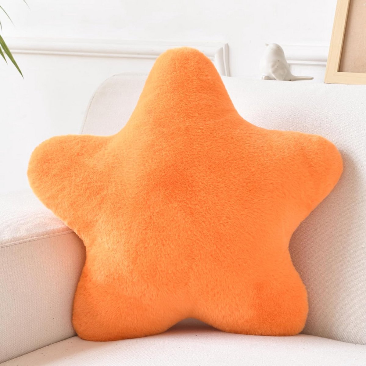 Decoratief Stervormig Sierkussen voor Bank of Bed - Pluche Vloerkussen