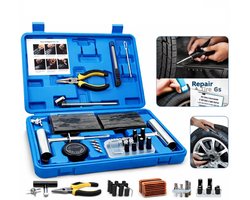 BOTC Bandreparatieset - 68-delige Robuuste Universele Bandenreparatietools -om lekke Auto Banden te repareren en gaten te dichten