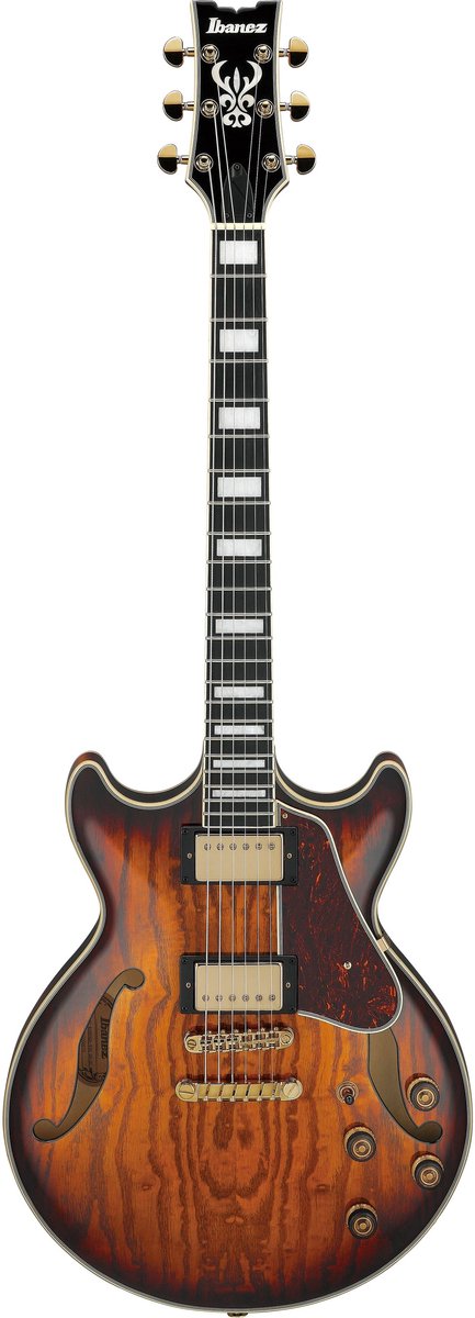 Ibanez Artcore AM93QA-VVH Vintage Violin High Gloss - Elektrische gitaar