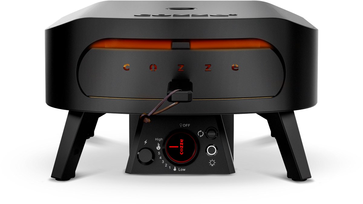 Cozze® 13” Pizza oven op Gas – Black Edition – Roterende Pizzasteen – Met Deur – Tot 630°C – Ø34 cm – foto 6
