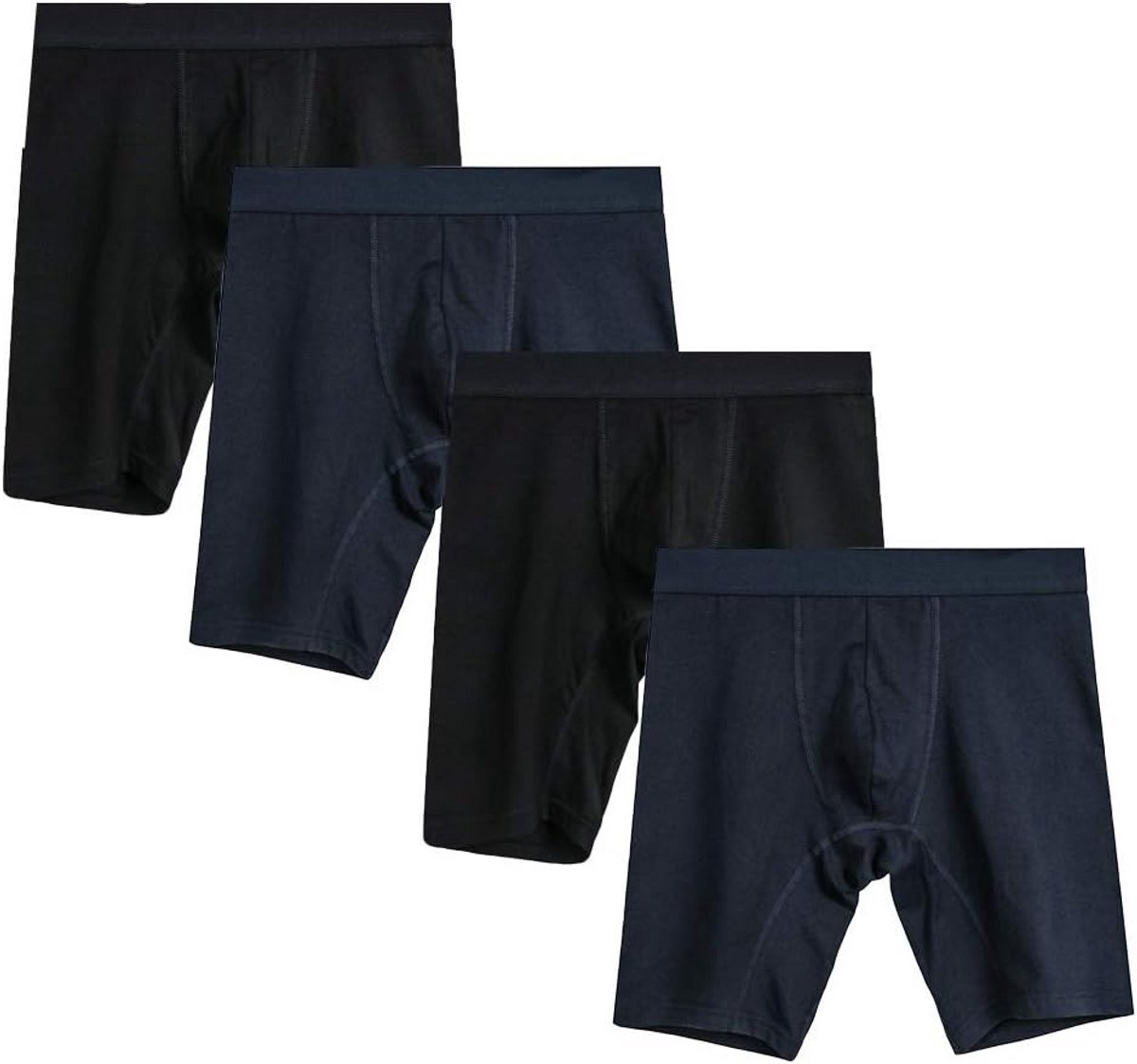 Lange Boxershorts Heren Katoen Naadloos Multipack Ademend Ondergoed