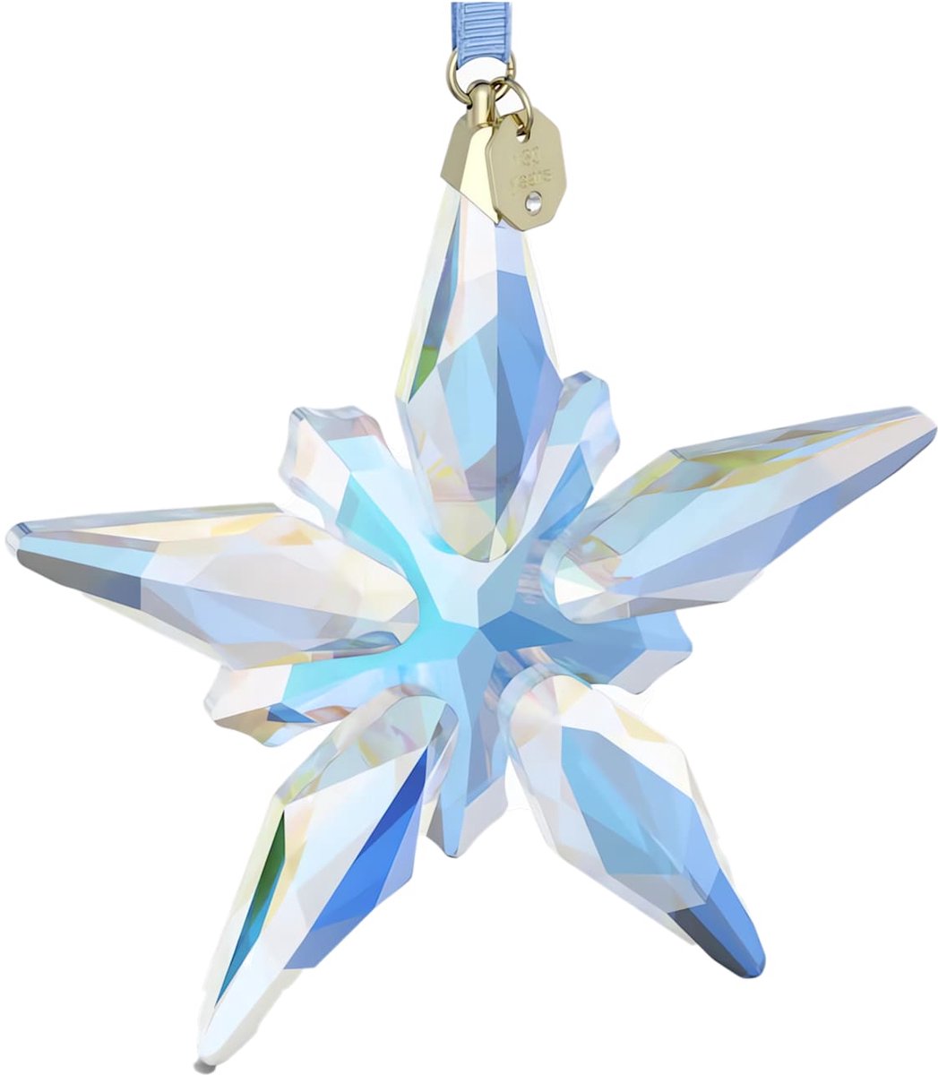 Swarovski beeldjes Swarovski Annual Edition Ornament 130-jarig Jubileum 2025 5701844 | kerstdecoratie decoratieobject, blauw kristal
