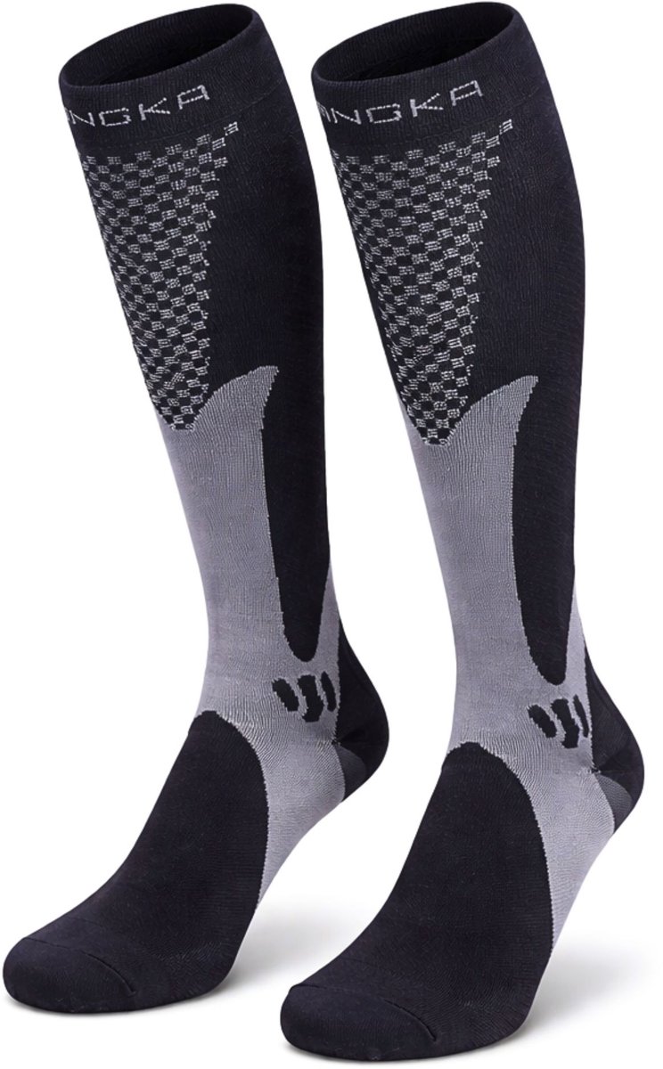 KANGKA® Compressiekousen met 20-30 mmHg - Compressie sokken Maat 43-46 (XXL) - Sportsokken - Hardloopsokken