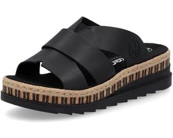 Dames Muiltjes Zwart Open Schoen Lichtgewicht Comfort Hoge Flexibiliteit