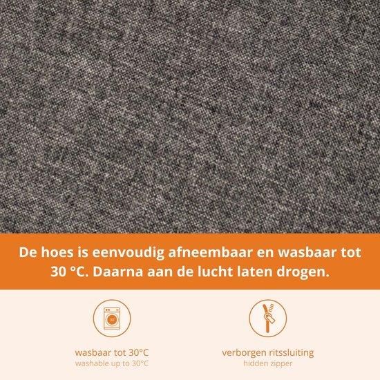 Coussin de canapé sleepling 140 x 40 cm gris foncé, coussin de canapé, coussin d'assise pour rebord de fenêtre, housse lavable, dessous antidérapant, fabriqué en UE
