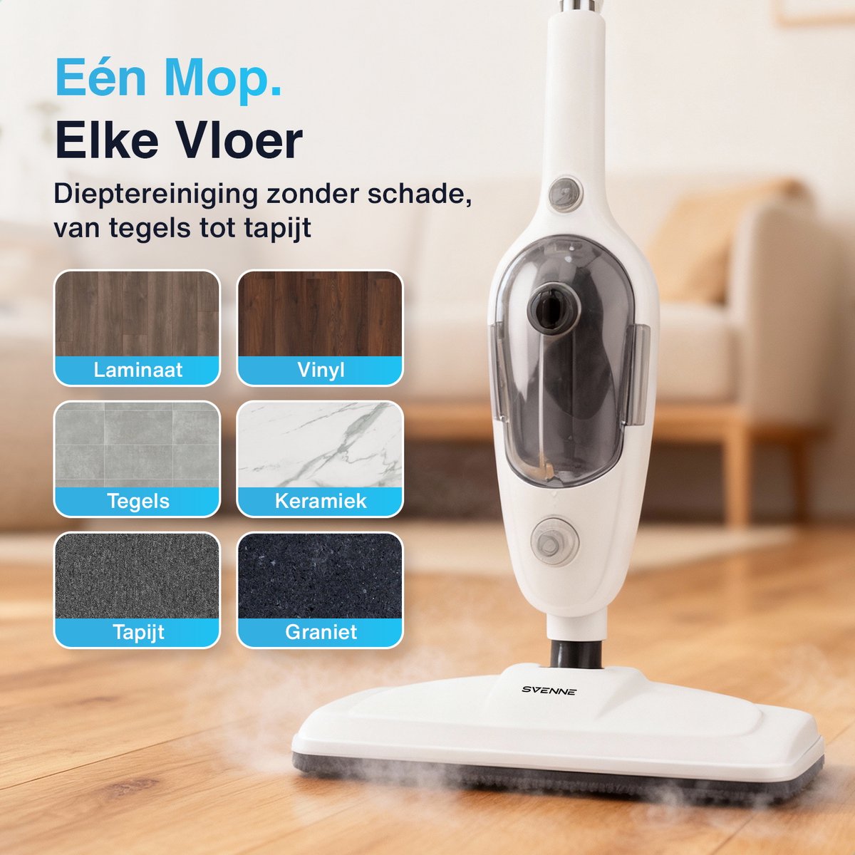 Stoomreiniger op pvc vloer: kan dat wel? Een schoonmaakgids - Stomen en