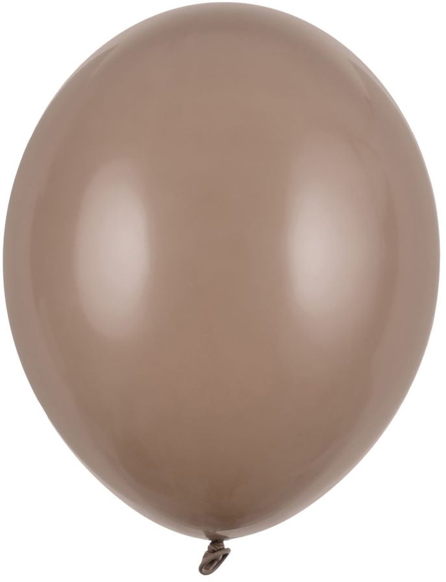 Strong Ballonnen 12cm MINI, Pastel Cappuccino (1 zakje met 100 stuks)