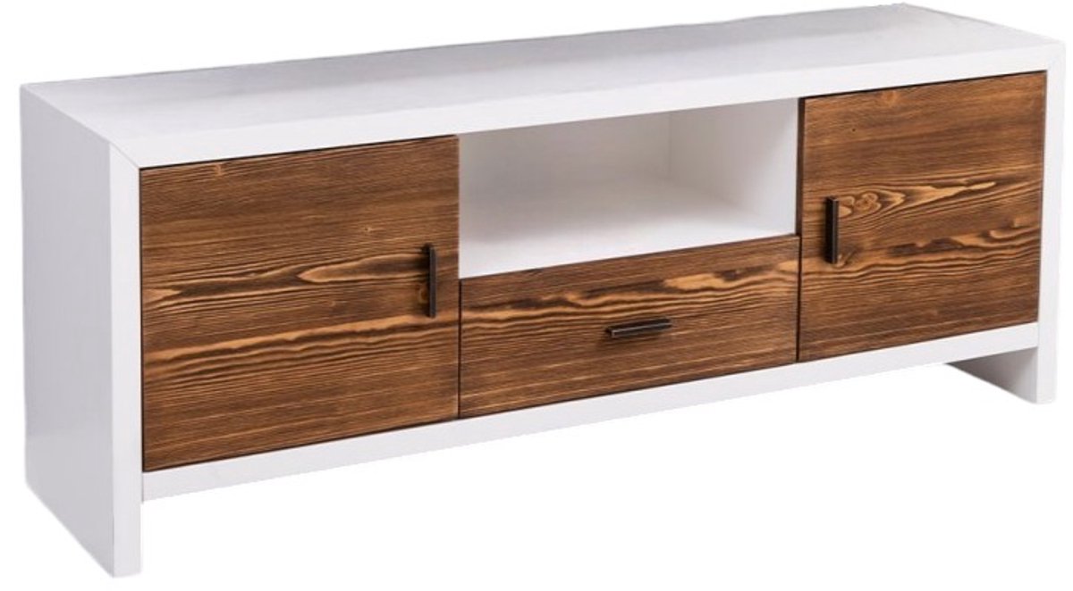 Moderne houten TV-meubel Miami met rustieke deuren – 160 cm