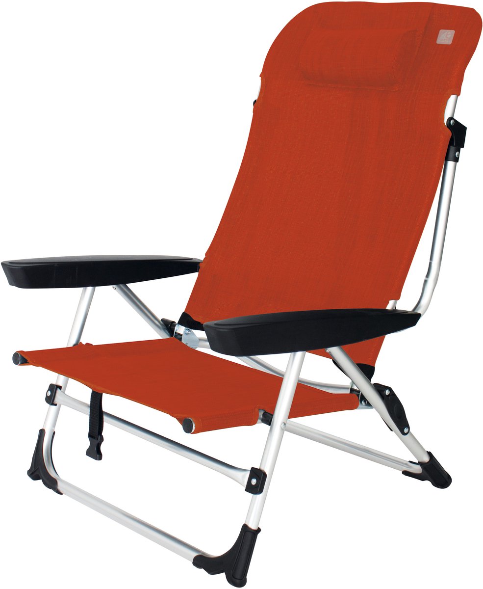 Eurotrail Marbella - Strandstoel met ligstand - Rood