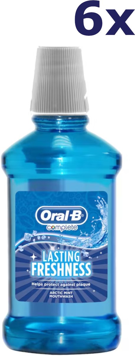 0ral B Mondwater Artic Mint - Voordeelverpakking 6 x 125 ml