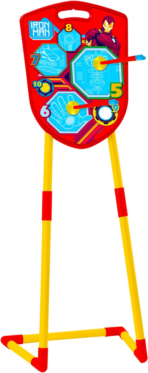 Pijl en boog set met pijlkoker en schietstandaard IRON MAN