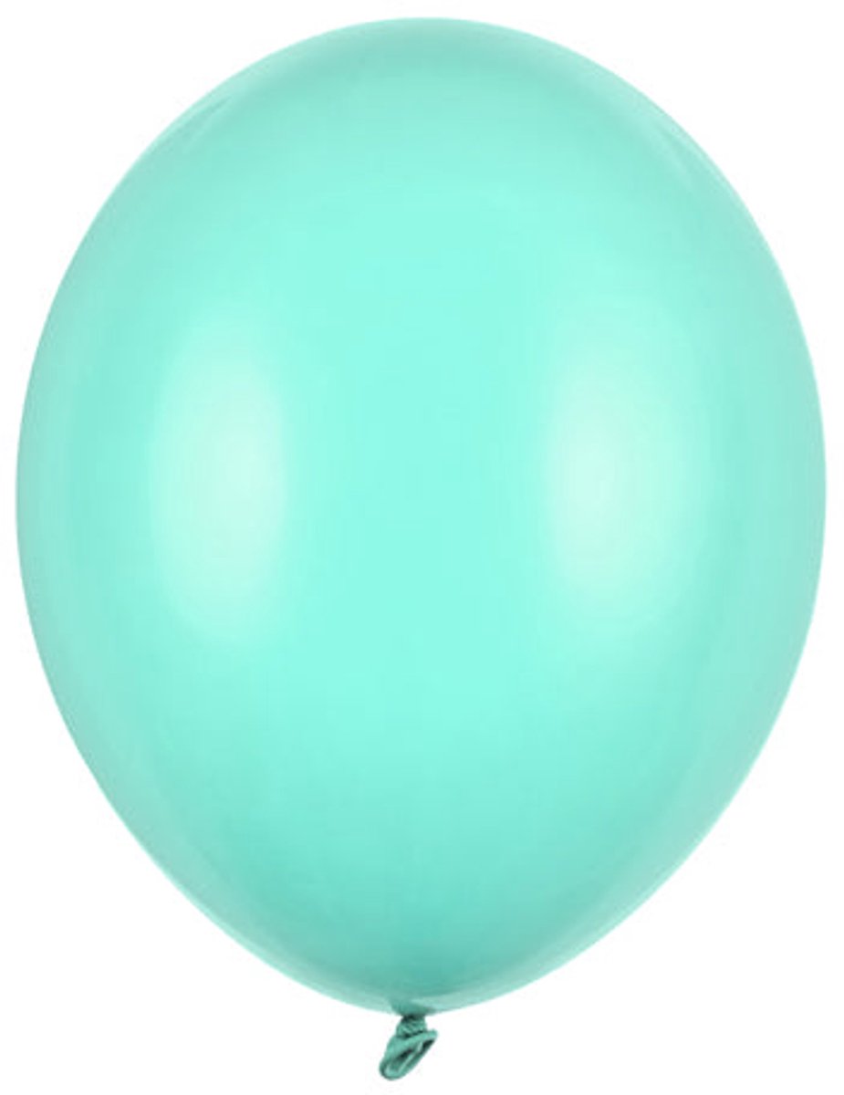 10 party star ballonnen minturquoise 27cm