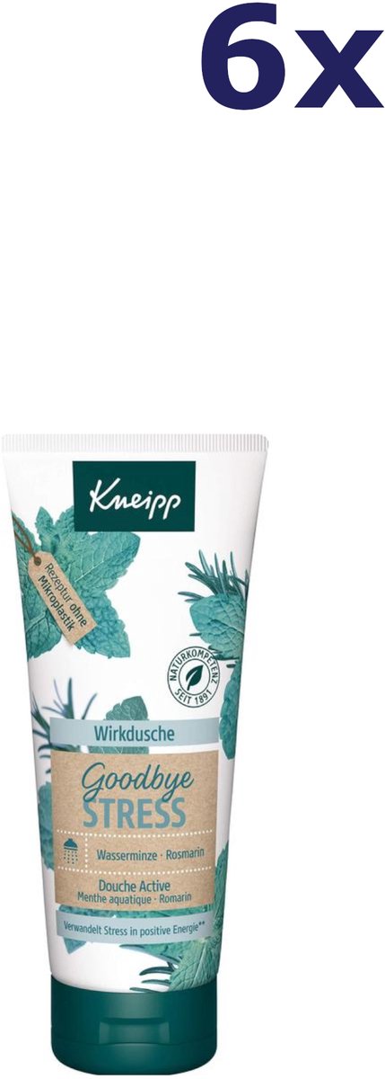 6x Kneipp Douchegel Goodbye Stress 200 ml