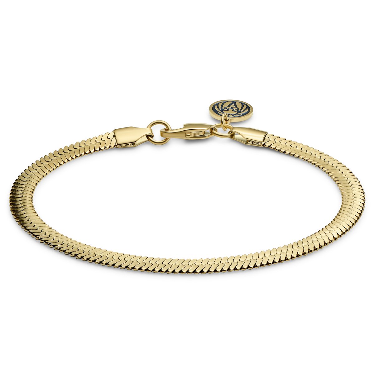 Essentials | 5 mm Goudkleurige Armband met Visgraatschakels