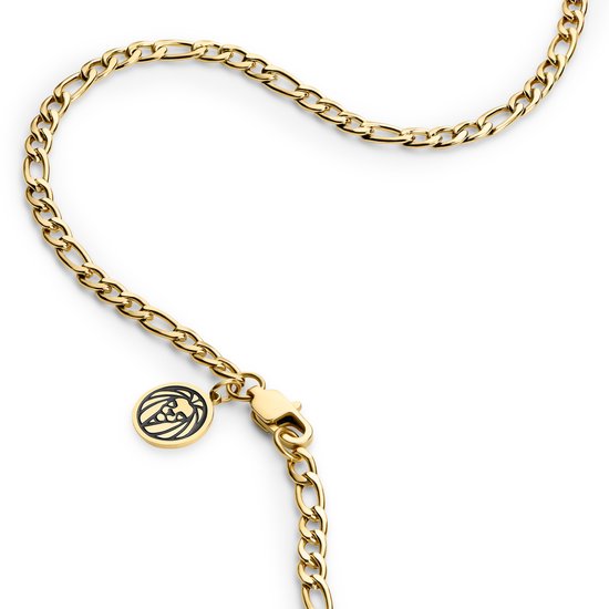 Essentials | Collier à chaîne Figaro doré 4 mm