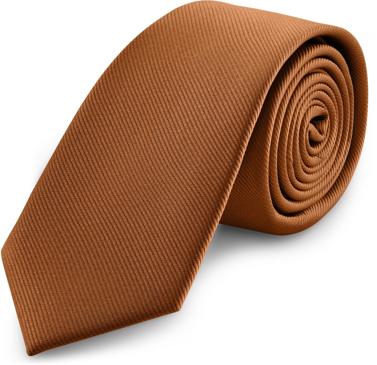 Roestkleurige Grosgrain Stropdas van 8 cm