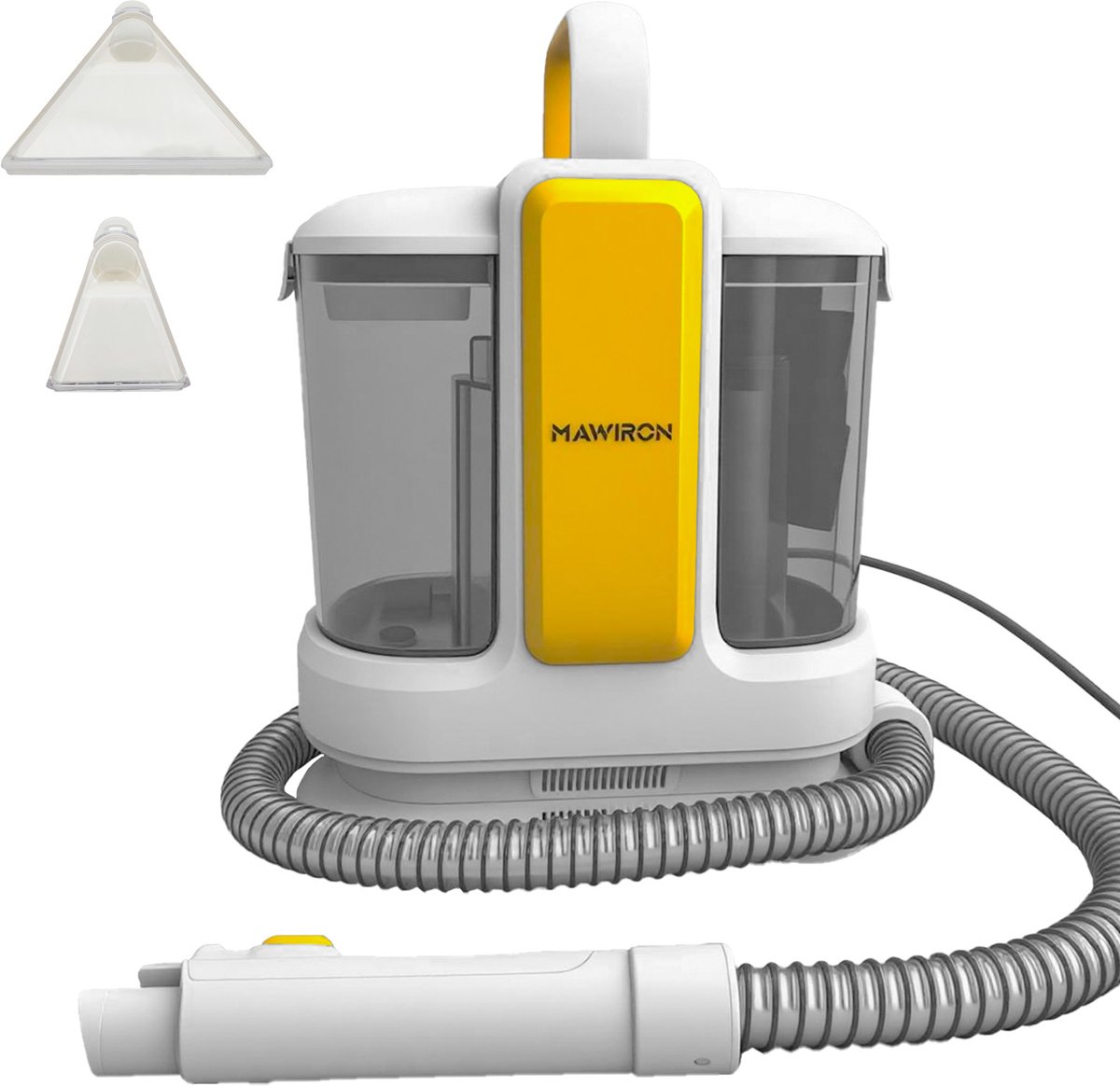 Draagbare tapijt- en meubelreinigingsmachine, 18 kPa tapijtreiniger voor diepe vlekken, vlekkenreiniger voor ongelukjes met huisdieren, vloerkleden, trappen, autostoelen en banken, inclusief accessoires.