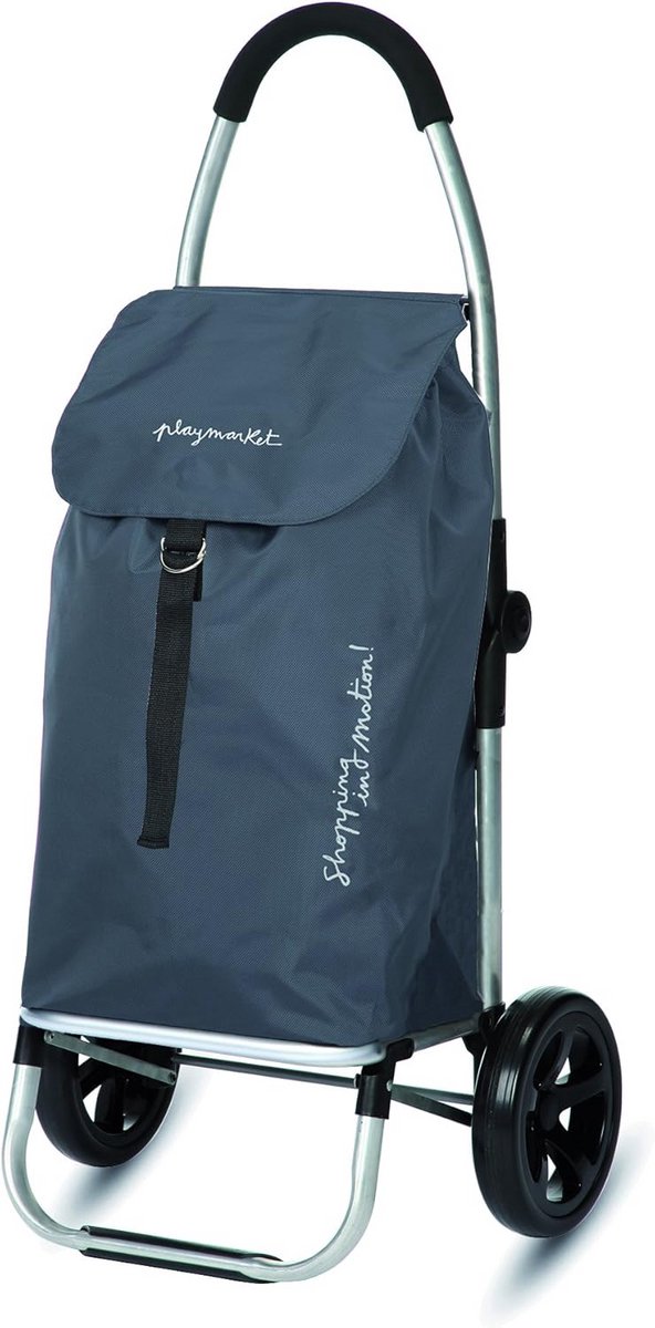 Compacte Opvouwbare Boodschappentrolley 46 Liter Grijs - Lichtgewicht en Duurzaam