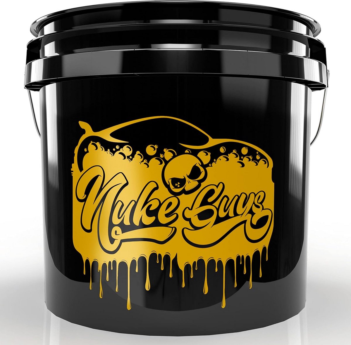 Wash Bucket Set met Deksel en Grit Guard - 2x 12.5L Emmer voor Auto en Motor