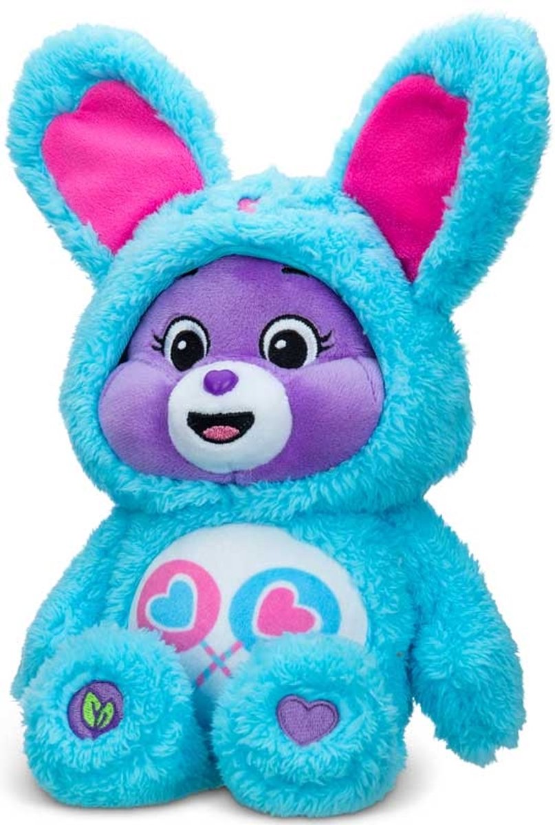 Care Bears pluche knuffel 22cm - Share Bunny in hoodie - knuffeldier.