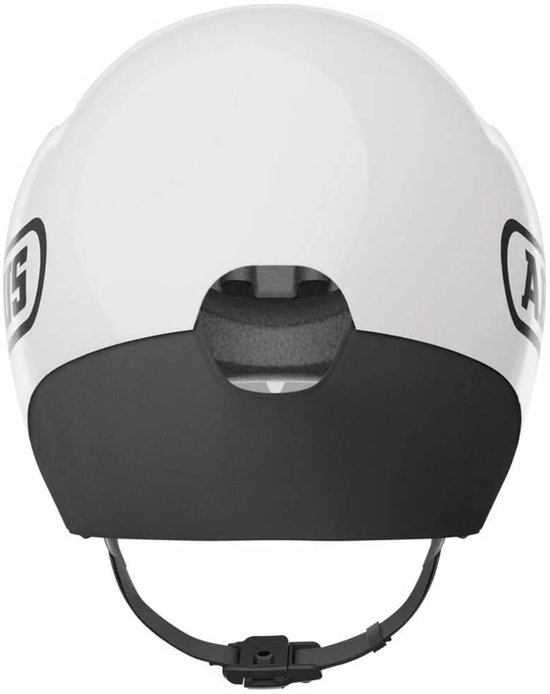 Fietshelm ABUS GAMECHANGER TT 1.1 shiny white M - 54-58 cm - wit - Geschikt voor gebruik op tijdritfietsen - 375 g