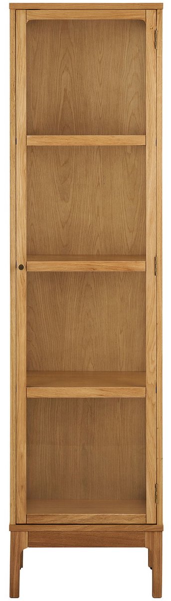 House Nordic Vitrinekast Zamora - Naturel Hout - 47x40x180cm