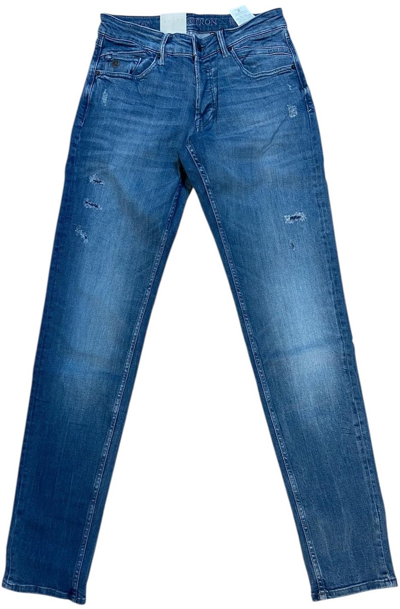 CAST IRON SHIFT BACK SLIM TAPERED BLUE HEAVEN WASH JEANS - MAAT W30 X L34