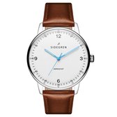 Olivier | Zilverkleurig en Blauw Roestvrijstalen Horloge