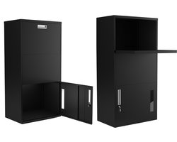 ParcelBuddy Pakketbrievenbus - XXL - Pakketbox Flex Big - 38*60*120 cm (L*B*H) Zwart - Geschikt voor kleine & grote pakketten