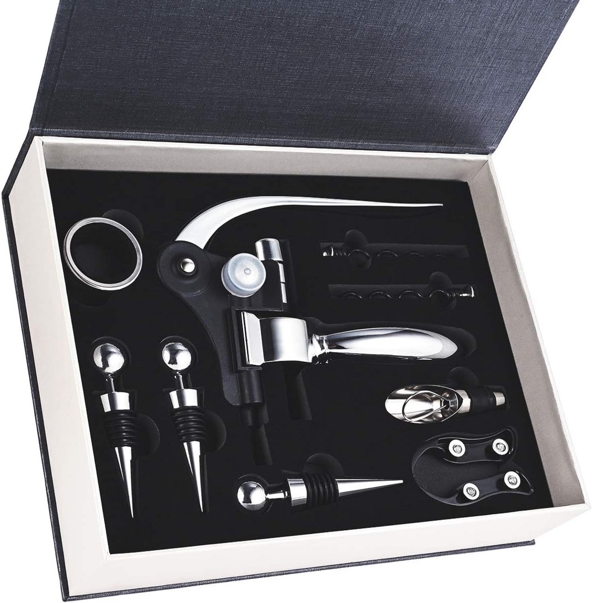 Uitgebreide Wijnaccessoires Set met Kurkentrekker en Beluchter